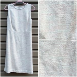 Ava & Aiden Cream Textured Midi Dress